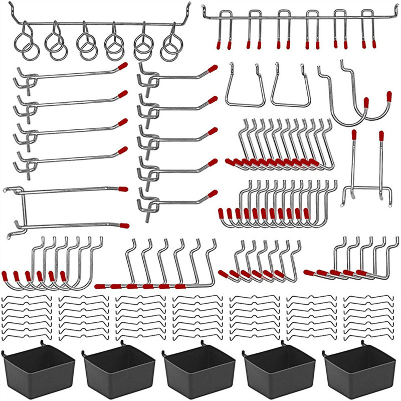 Workshop Tools Board - Ensemble de crochets pour panneaux perforés,