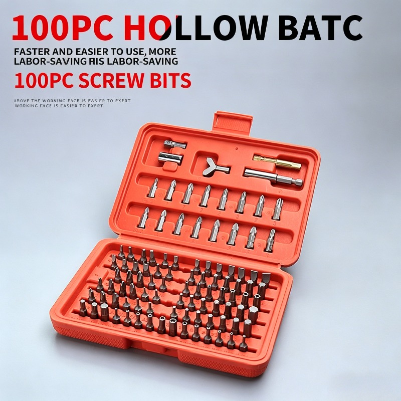 Workshop Use Tools - Kit de 100 embouts de tournevis,