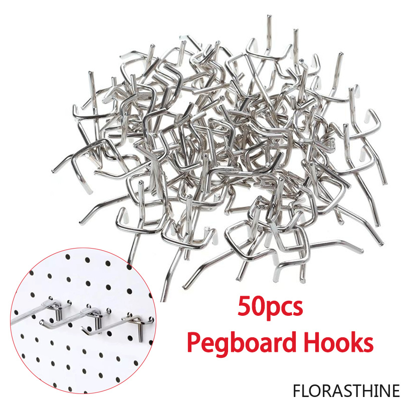 Workshop Tools Board - 50 crochets pour panneau perforé, crochets