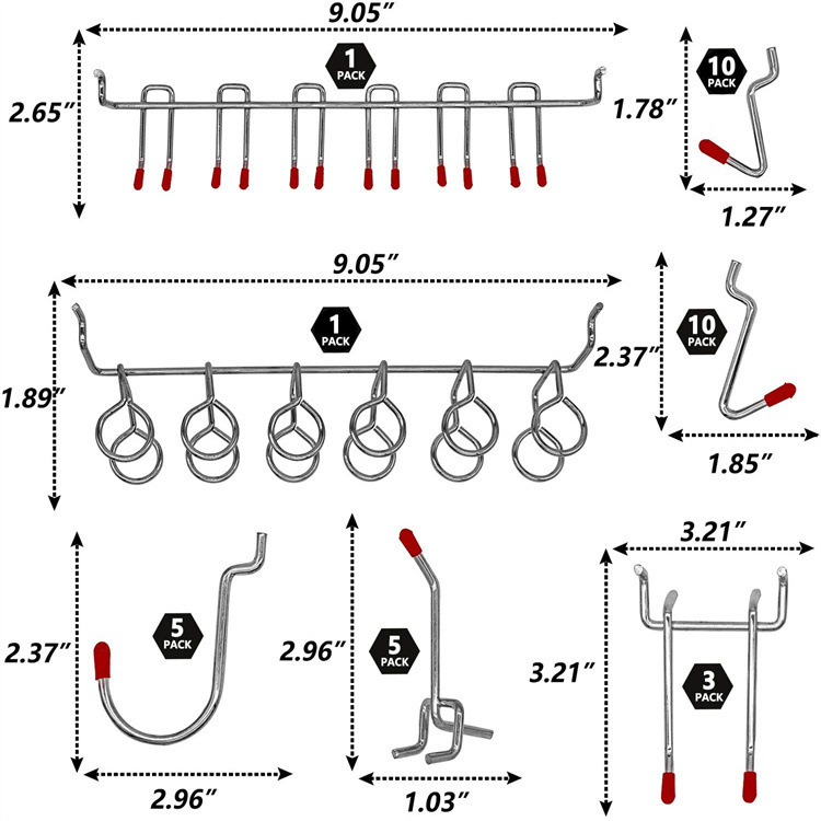 Ensemble de crochets pour pann - Workshop Tools Board avis et prix