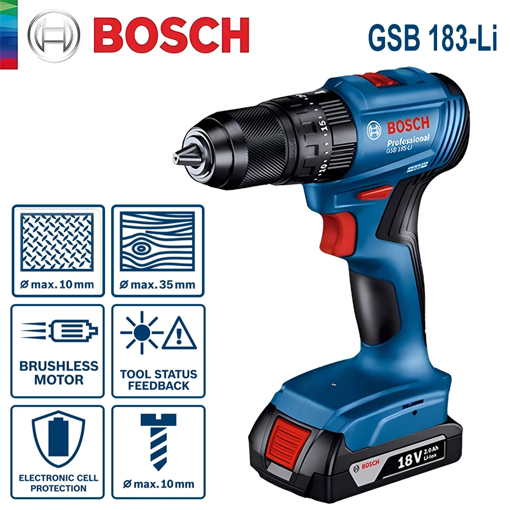 Perceuse à percussion sans fil - Bosch Drill Gsb 18V avis et prix